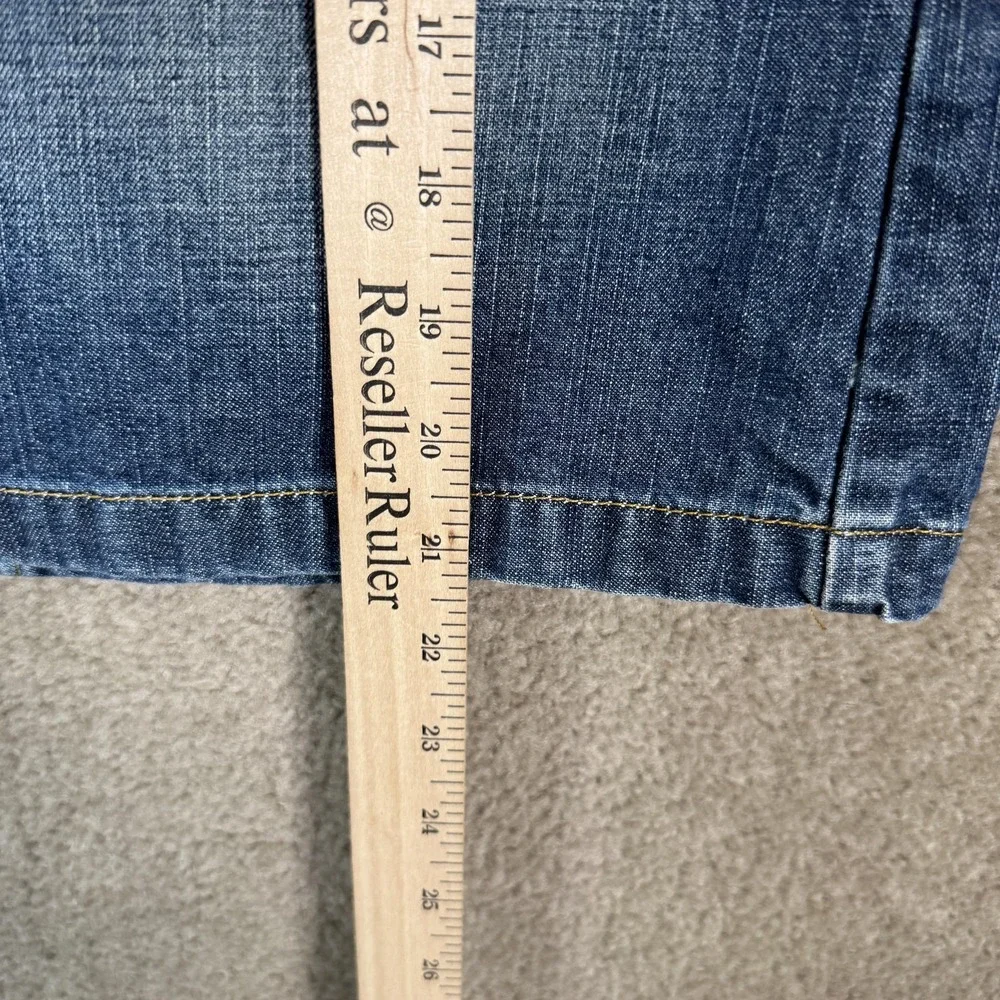 Ralph Lauren Polo Jeans Skirt Womens 4 Blue Denim‎ Racer Knee Western Cowgirl
